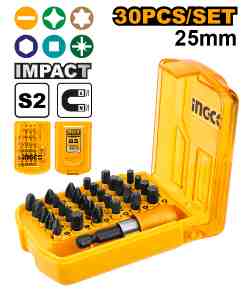 [AKSD68303] SET DE PUNTAS DE IMPACTO PARA ATORNILLADOR INGCO (AKSD68303)