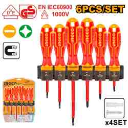 [HKISD0608] SET DESTORNILLADOR AISLADO INGCO (HKISD0608)