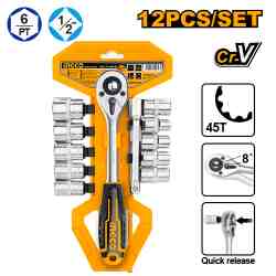 [HKTS12122] JUEGO DE TUBOS CRIQUET 1/2" INGCO (HKTS12122)