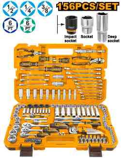 156PCS SET COMBINADO TIPO RACING INGCO (HKTHP21561)