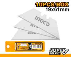 SET REPUESTO CUCHILLO TRAPEZOIDAL 10 UNIDADES INGCO (HUKB61001)