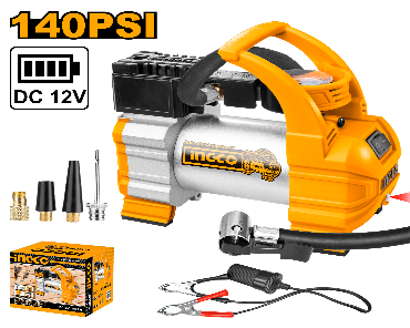 COMPRESOR DE AUTO 12V 140PSI INGCO (AAC1408)