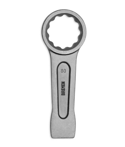LLAVE  DE GOLPE ESTRIADA RECTA  80MM BREMEN® (8538)