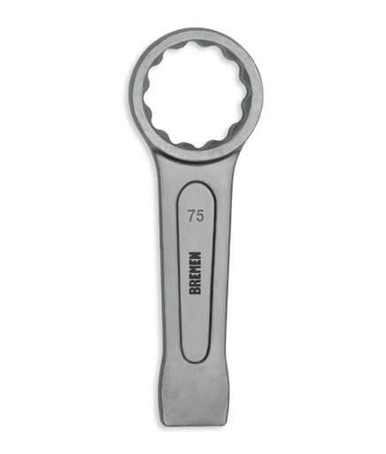 [8537] LLAVE  DE GOLPE ESTRIADA RECTA  75MM BREMEN® (8537)
