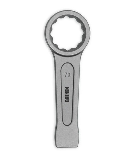 LLAVE  DE GOLPE ESTRIADA RECTA  70MM BREMEN® (8536)