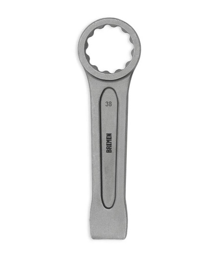 LLAVE  DE GOLPE ESTRIADA RECTA  38MM BREMEN® (8527)