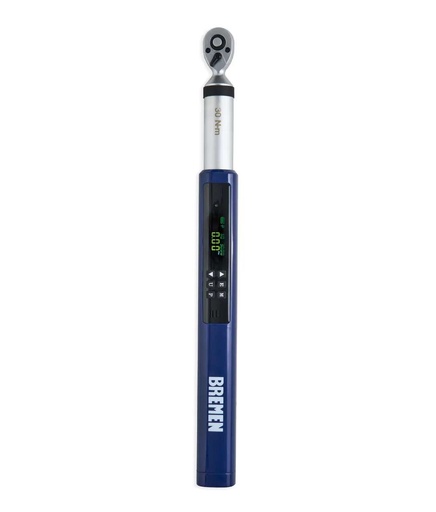 TORQUIMETRO DIGITAL ENC. 1/4" 1,5 - 30 NM L 403 MM BREMEN® (8499)