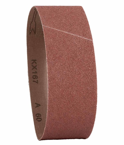 LIJA DE BANDA 100X915MM [GRANO 180]  X 5 UNI [OXIDO DE ALUMINIO] BREMEN® (8376)