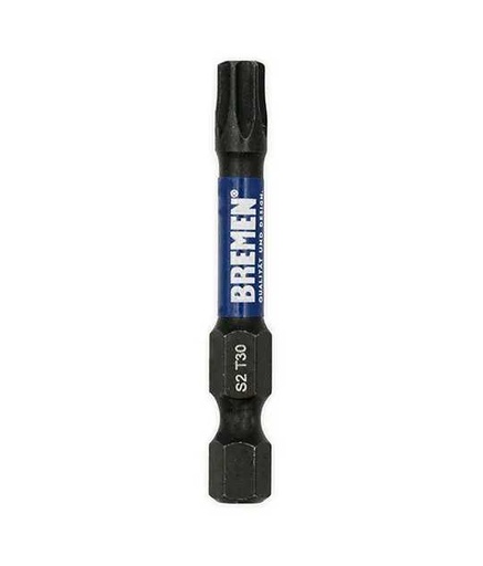 TORX:PUNTAS IMPACTO T-30 (L50MM) [MAGNÉTICA] [5 UNID] BREMEN® (7870)